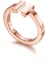 Order TIFFANY & CO. T 系列18K玫瑰金方形戒指 情侶款 男女適合 GRP07782