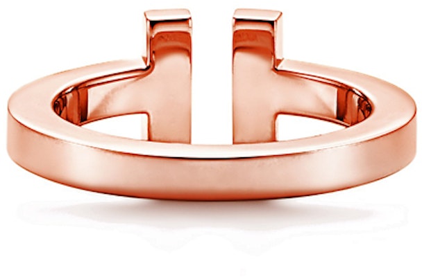 TIFFANY & CO. T 系列18K玫瑰金方形戒指 情侶款 男女適合 GRP07782 Shop TIFFANY & CO. T 系列18K玫瑰金方形戒指 情侶款 男女適合 GRP07782