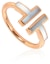 Buy TIFFANY & CO. T系列18K玫瑰金珍珠母戒指 情侶款男女通用 GRP11094
