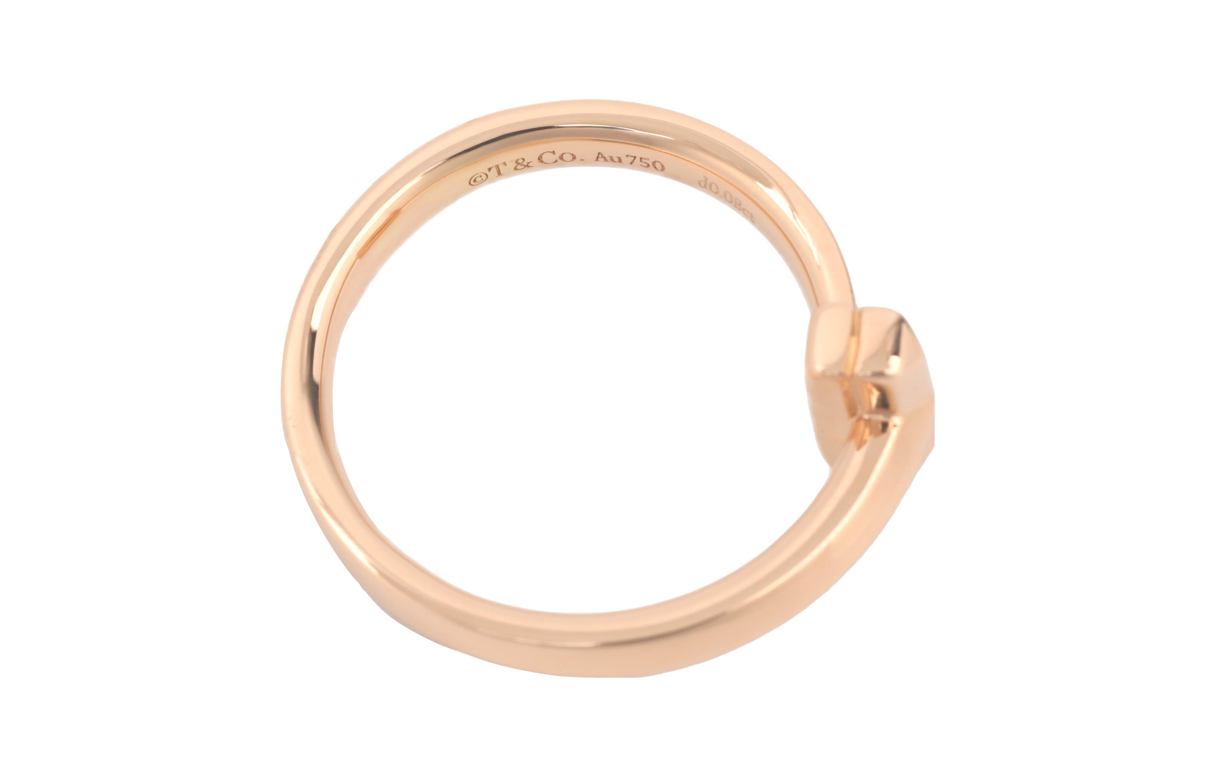 Purchase Cincin Tiffany & Co. T Series Narrow Diamond Rekaan Unisex untuk Pasangan. GRP11292