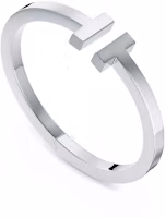 Order Tiffany & Co. T 系列方形銀手鐲 情侶男女通用銀飾 60012321
