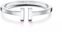 Lookbook Tiffany & Co. T 系列方形銀手鐲 情侶男女通用銀飾 60012321