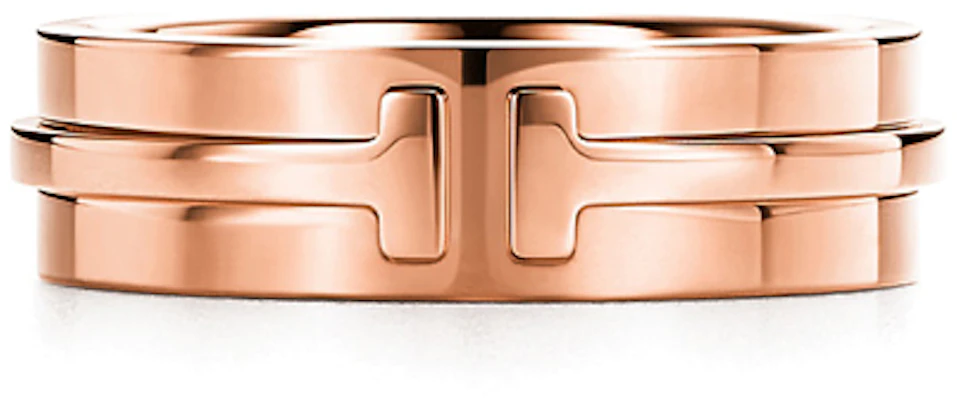 티파니앤코 T 시리즈 와이드 5.5mm 18K 로즈 골드 남성 반지. GRP09007 Order 티파니앤코 T 시리즈 와이드 5.5mm 18K 로즈 골드 남성 반지. GRP09007