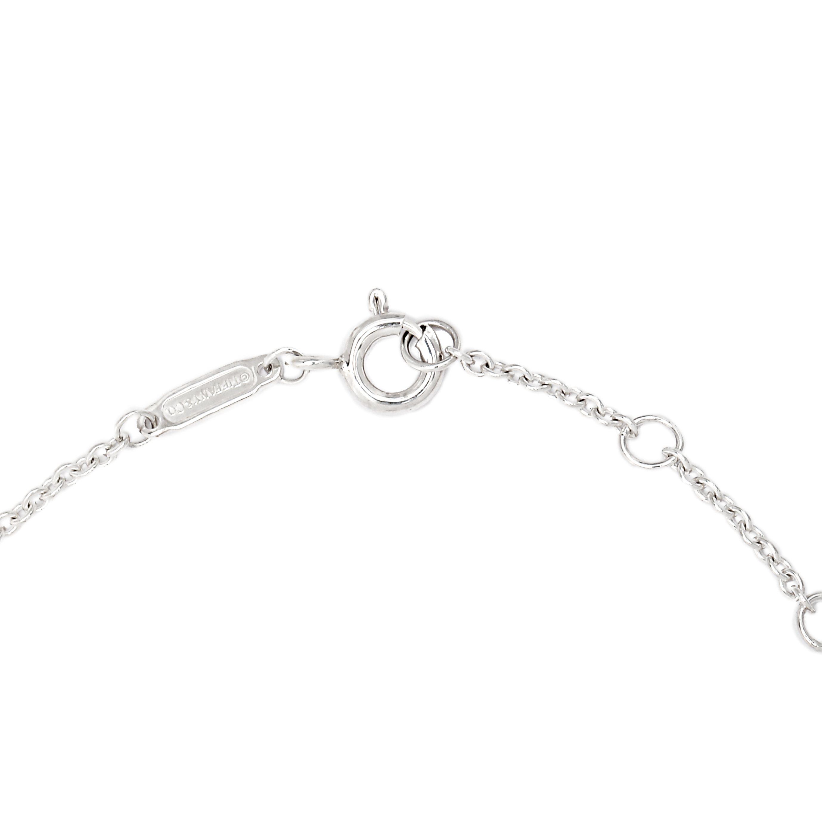 Tiffany & Co. Tiffany 1837 Interlocking Circle Silver Bracelet Unisex Silver. 37088412 圖 4