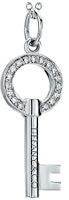 Tiffany & Co. Tiffany 18K White Gold Modern Keys Round Hollow Key Pendant (No Chain) GRP10439 Tiffany & Co. Tiffany 18K White Gold Modern Keys Round Hollow Key Pendant (No Chain) GRP10439
