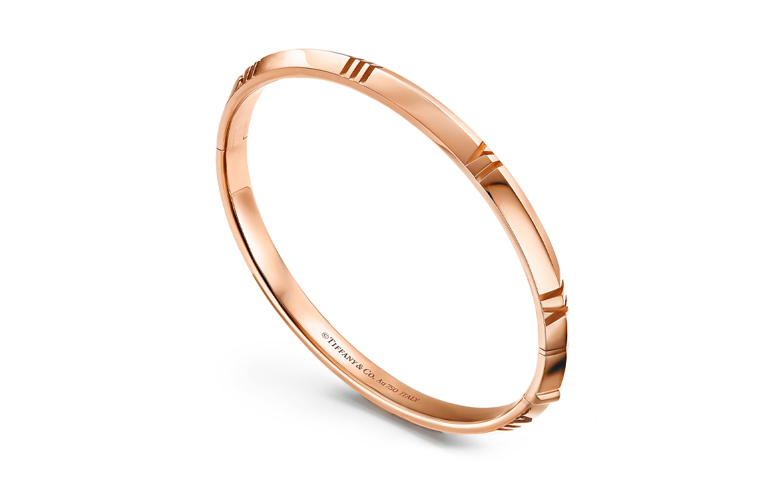 Tiffany & Co. Tiffany Atlas X Narrow Hinged Bangle 18K Rose Gold. GRP11688 圖 3