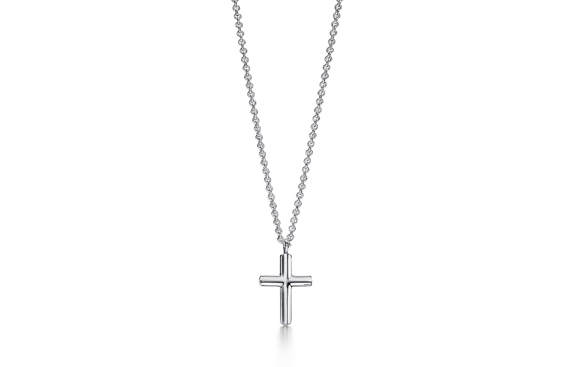 Tiffany & Co. Tiffany Concave Silver Cross Necklace for Men 21344273 圖 2