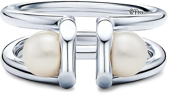 Tiffany & Co. HardWear純銀雙珍珠戒指 20.7mm款式寬度. GRP11195 Buy Tiffany & Co. HardWear純銀雙珍珠戒指 20.7mm款式寬度. GRP11195