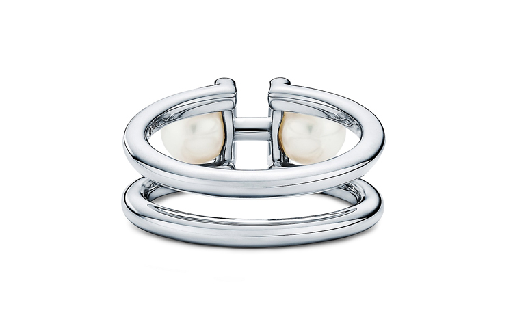 Lookbook Tiffany & Co. HardWear純銀雙珍珠戒指 20.7mm款式寬度. GRP11195