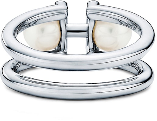 Tiffany & Co. HardWear純銀雙珍珠戒指 20.7mm款式寬度. GRP11195 Lookbook Tiffany & Co. HardWear純銀雙珍珠戒指 20.7mm款式寬度. GRP11195