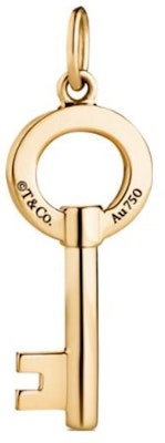 Tiffany & Co. Tiffany Keys Loket Bulat Moden 18K Emas Mini Pesona (Tanpa Rantai). 62230118 Lookbook Tiffany & Co. Tiffany Keys Loket Bulat Moden 18K Emas Mini Pesona (Tanpa Rantai). 62230118