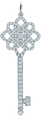 Tiffany & Co. Tiffany Keys Loket Kunci Berlian Platinum (Tanpa Rantai) GRP08920 Order Tiffany & Co. Tiffany Keys Loket Kunci Berlian Platinum (Tanpa Rantai) GRP08920