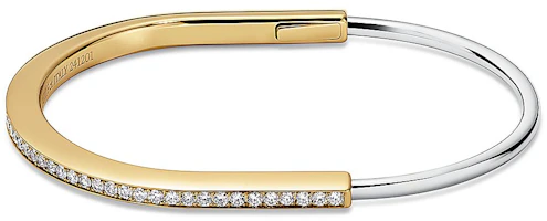 Tiffany & Co. Tiffany Lock 18K Gold Bracelet Unisex Couple Design - Gold. 74363539 Tiffany & Co. Tiffany Lock 18K Gold Bracelet Unisex Couple Design - Gold. 74363539