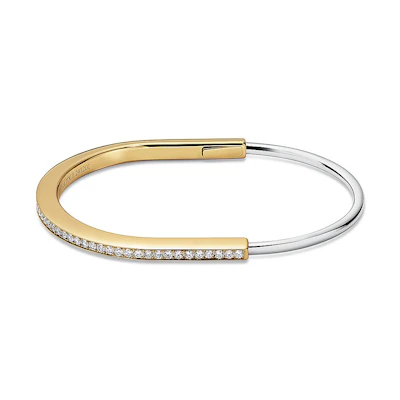 Tiffany & Co. Tiffany Lock 18K Gold Bracelet Unisex Couple Design - Gold. 74363539