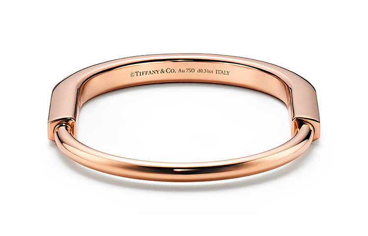 Tiffany & Co. Tiffany Lock Series Rose Gold Bracelet Unisex Fashionable and Elegant GRP12224