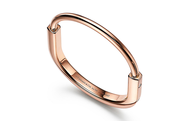 Shop 티파니 & 코. 티파니 락 시리즈 로즈 골드 팔찌 유니섹스 패션 우아함. GRP12224