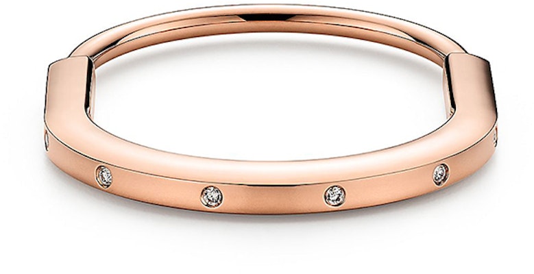 티파니 & 코. 티파니 락 시리즈 로즈 골드 팔찌 유니섹스 패션 우아함. GRP12224 Details for 티파니 & 코. 티파니 락 시리즈 로즈 골드 팔찌 유니섹스 패션 우아함. GRP12224