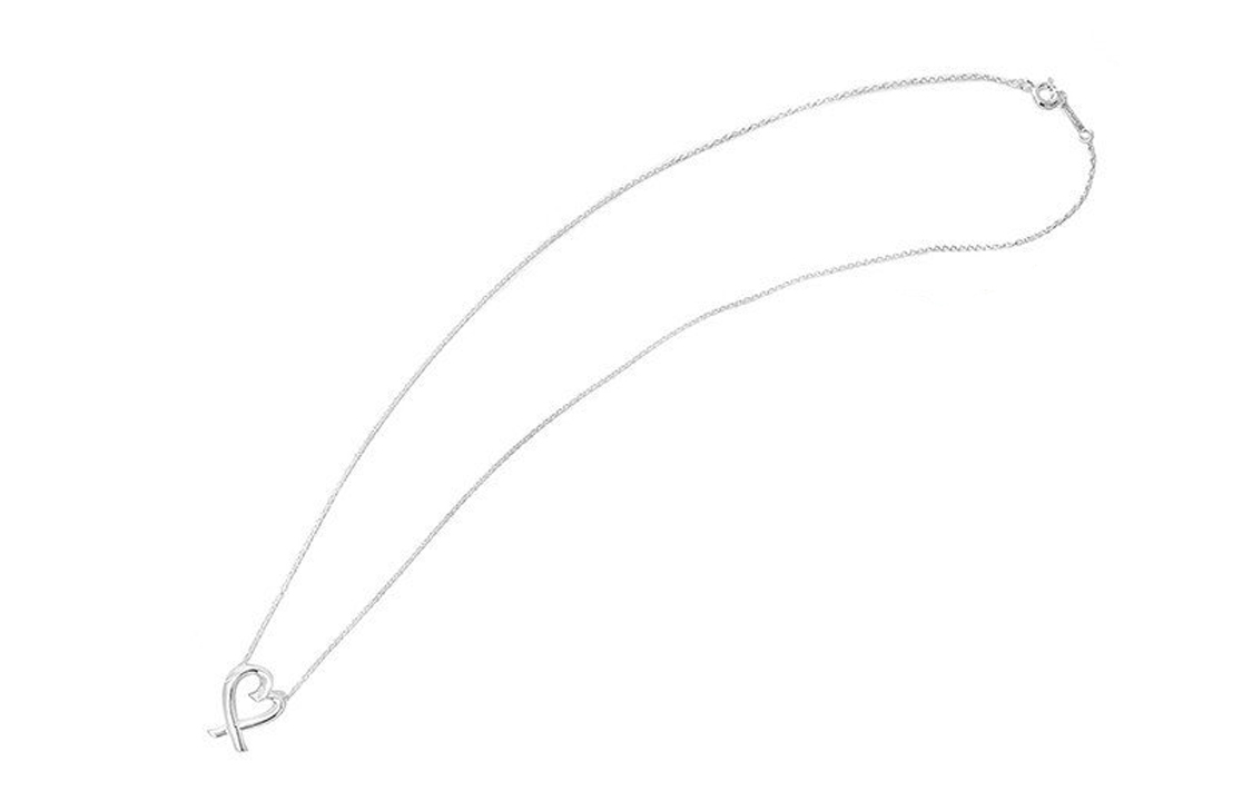Tiffany & Co. Tiffany Paloma Picasso Series Silver Heart Cross Necklace 925 Silver 33834764 圖 3