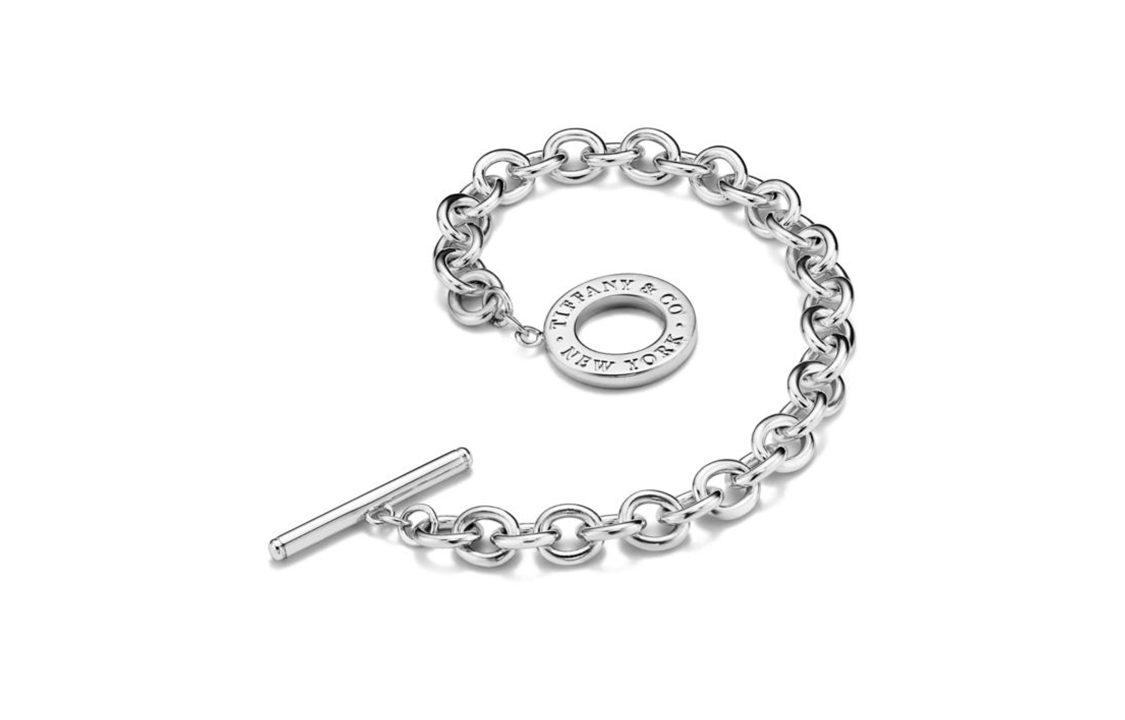 Shop Tiffany & Co. 蒂芙尼時尚純銀手鏈 情侶設計 - 潮流百搭款式 60146655