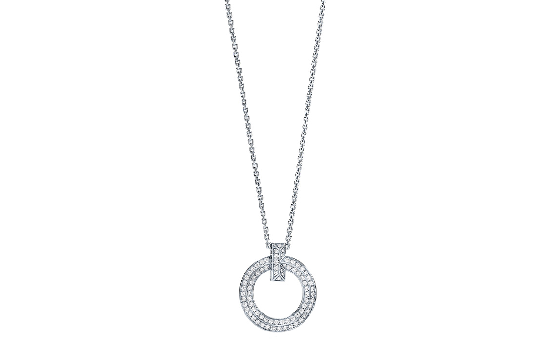 Tiffany & Co. Tiffany T1 Round Pendant Silver Necklace 68172268
