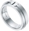 Shop Tiffany & Co. Tiffany T 系列 18K 白金寬版戒指 5.5mm 情侶款 GRP09009