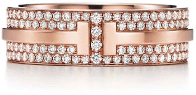 蒂芙尼T系列满钻宽戒指玫瑰金情侣款男女通用设计。 GRP09011 Buy 蒂芙尼T系列满钻宽戒指玫瑰金情侣款男女通用设计。 GRP09011