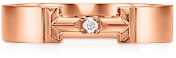 Order Anillo Unisex Tiffany T Serie True Oro Rosa con Diamantes 4mm | Tiffany & Co. GRP10775