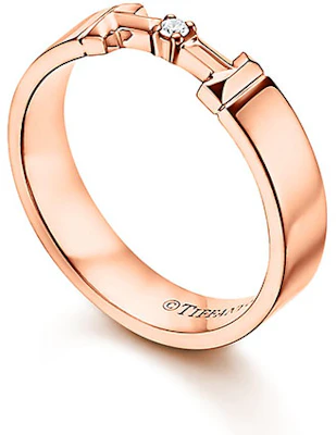 Anillo Unisex Tiffany T Serie True Oro Rosa con Diamantes 4mm | Tiffany & Co. GRP10775 Lookbook Anillo Unisex Tiffany T Serie True Oro Rosa con Diamantes 4mm | Tiffany & Co. GRP10775