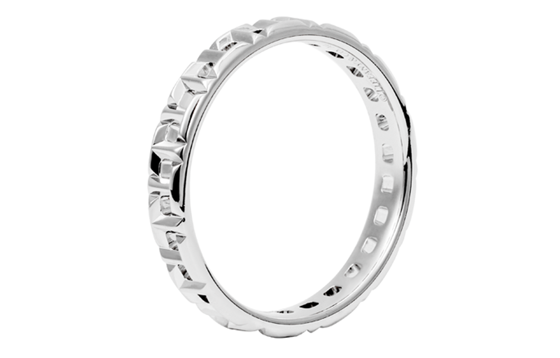 Tiffany & Co. Tiffany T True Narrow 18K White Gold Ring Unisex Couple's Edition GRP10579 圖 4