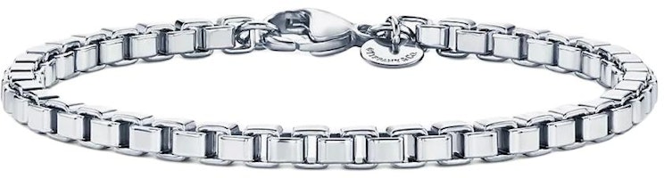 TIFFANY & CO. Venetian Link 925 Silver Chain Bracelet Unisex Couple Design Silver 60150727 TIFFANY & CO. Venetian Link 925 Silver Chain Bracelet Unisex Couple Design Silver 60150727