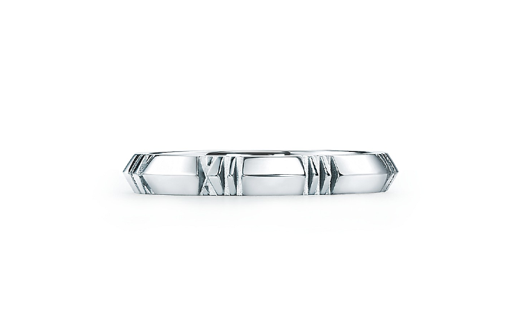 TIFFANY & CO. Narrow 18K White Gold Ring Unisex Couple Edition. GRP11740 圖 2