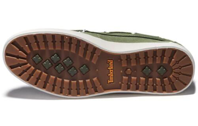 Shop Timberland添柏嵐 2-Eye Boat 聯合碼頭 經典休閒板鞋 綠色