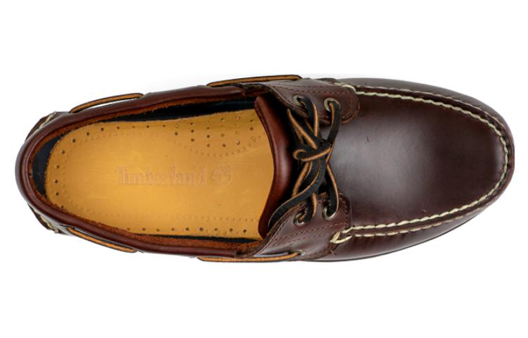 Shop Timberland 2-Eye Lug Sepatu Perahu 'Coklat' 25077W