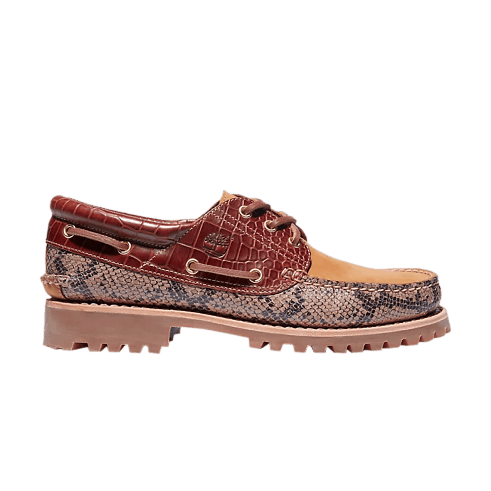 Timberland 3-Eye Classic Lug Boat 'Animalier Print - Brown' TB0A2HYFBX0