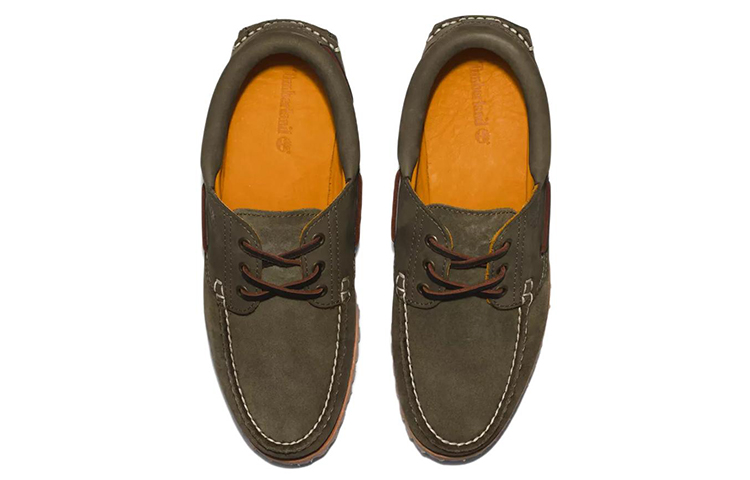 Shop Timberland 3孔鞋 '亚麻绿' A2AA3A58