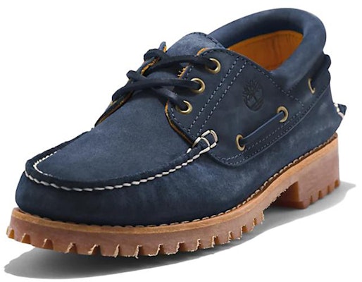 Timberland 3-Eye Lug Jahitan Tangan 'Navy' A5SPH019 Lookbook Timberland 3-Eye Lug Jahitan Tangan 'Navy' A5SPH019