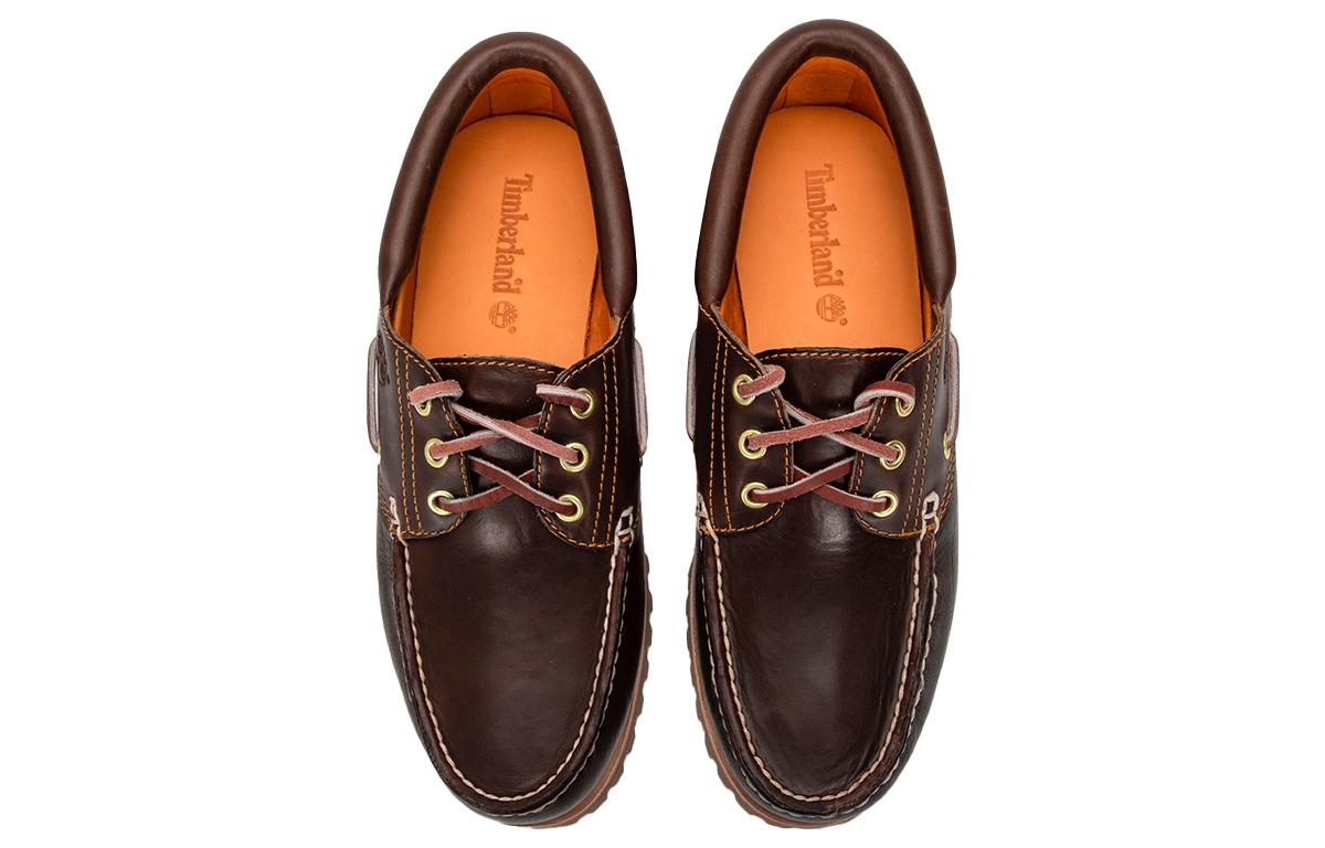 Shop Timberland 3-Eye Lug Handgenähter Bootsschuh ''Braun'' 30003214