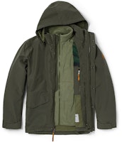 Timberland 3-in-1 Detachable Hood Logo Jacket Outdoor Army Green. A2FX3-A58 Timberland 3-in-1 Detachable Hood Logo Jacket Outdoor Army Green. A2FX3-A58