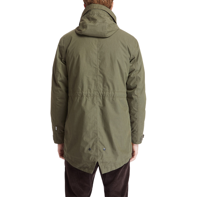 Purchase Timberland 3-dalam-1 Jaket Parka Bertopi Hijau Tentera A2EYZ-A58