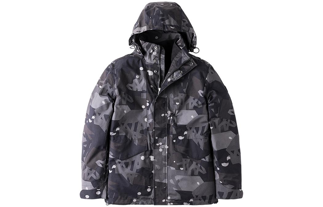 Timberland 3-in-1 Outdoor Jacket Gray - Hooded and Long-Sleeve A1NCPM87