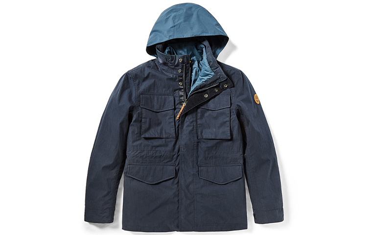 Timberland 3-in-1 Waterproof Hooded Outdoor Jacket for Men - Navy Blue A2EYQ-433