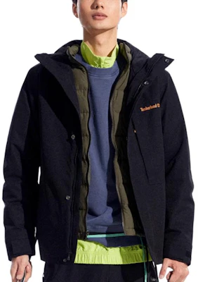 Chaqueta Timberland 3 en 1 Impermeable, Cortavientos y Transpirable - Negra. A41V3001 Sizing Chaqueta Timberland 3 en 1 Impermeable, Cortavientos y Transpirable - Negra. A41V3001