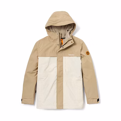 Timberland 3-in-1 Waterproof Windproof Hiking Jacket Taupe/White. A696H-EE2