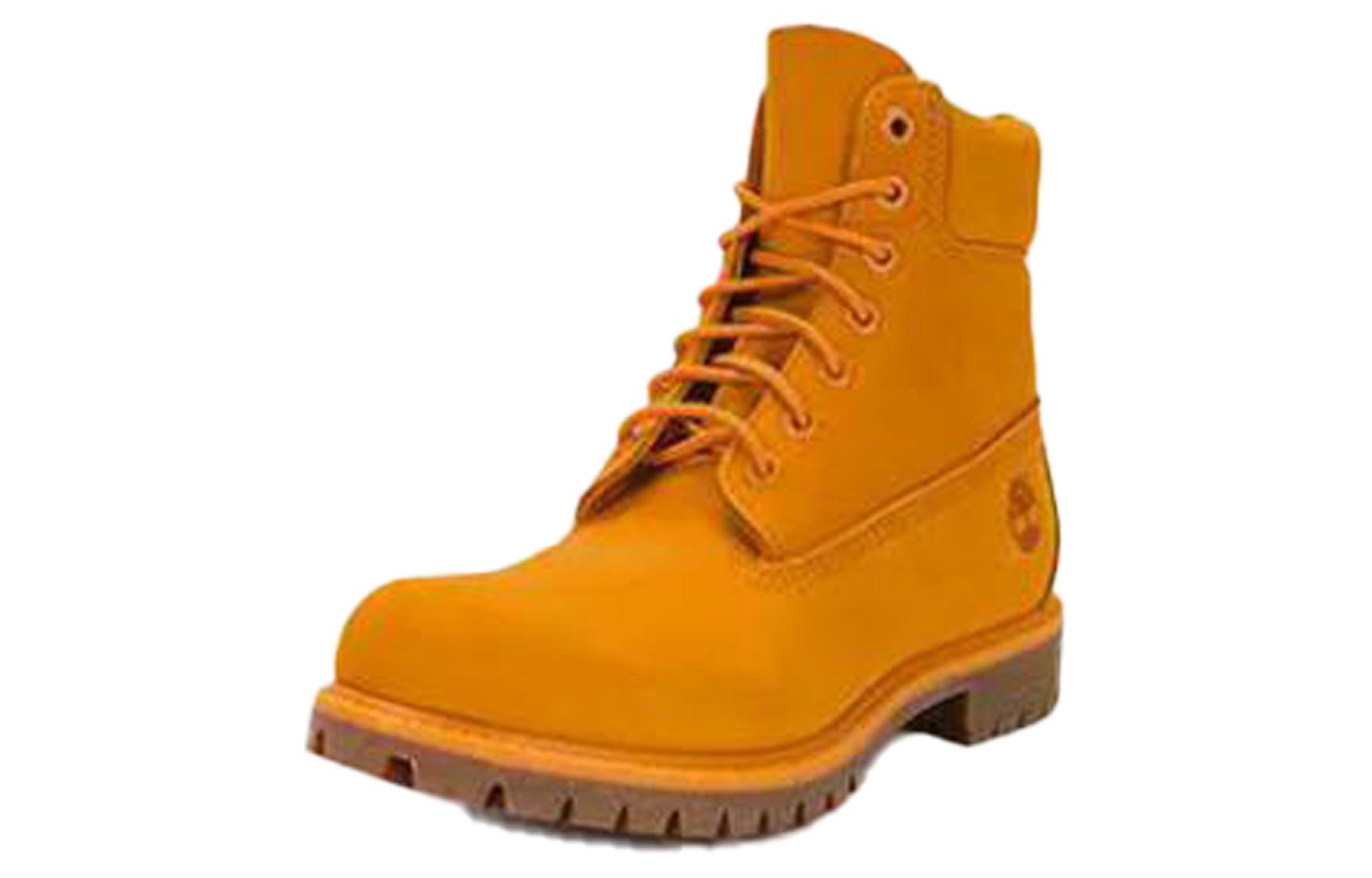 Shop Timberland Edisi 50th Anniversary Premium Boot 6 Inch 'Medium Orange Nubuck' Tahan Air A5VJNW
