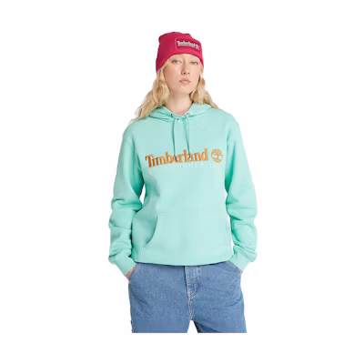 Timberland 50th Anniversary Logo Embroidered Hoodie Unisex Blue A6S5W-ED4