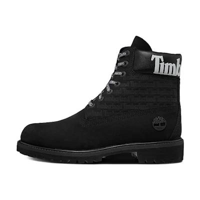 Timberland 6-Inch PRM Logo Wide-Fit Boots 'Black Nubuck'