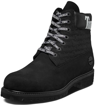 Timberland 6-Inch Premium Logo Wide-Fit Boots 'Black Nubuck' A1TUW Order Timberland 6-Inch Premium Logo Wide-Fit Boots 'Black Nubuck' A1TUW