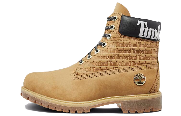 Timberland 6-Inch Premium Logo Wide-Fit Boots 'Wheat Nubuck' A1TUU