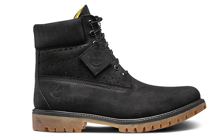 Order Timberland 6-Inch Premium Perforated Boot 'Black Nubuck' A1YN7