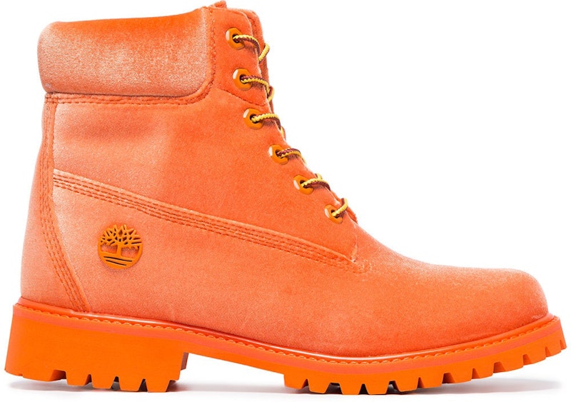 (Women) Timberland 6 Boot Off White 'Orange Velvet' OWIA083R184780161900